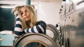 dívka, prádelna, zaměstnání, práce