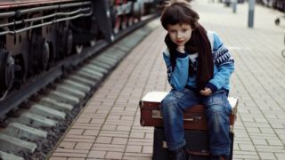 cestující, uprchlík, dítě