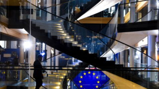 Spiral staircase in LOW building in Strasbourg