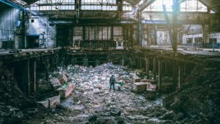 Trosky, demolice, průmysl, areál