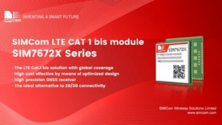 Společnost SIMCom na veletrhu MWC v Barceloně 2023 představila optimalizovaný modul LTE CAT 1 bis SIM7672x Series, který nabízí globální roaming, výhodnou cenu a volitelný přijímač GNSS