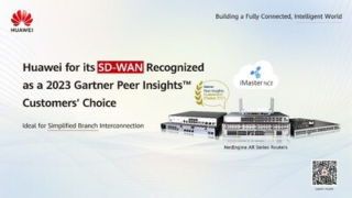 Společnost Huawei získává počtvrté ocenění Gartner® Peer Insights™ Customers‘ Choice za své řešení SD-WAN sítě