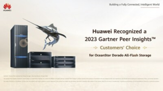 Huawei získává ocenění Customer’s Choice v žebříčku Gartner Peer Insights™ Voice of the Customer 2023 v kategorii primárních úložišť za své úložiště OceanStor Dorado All-Flash Storage