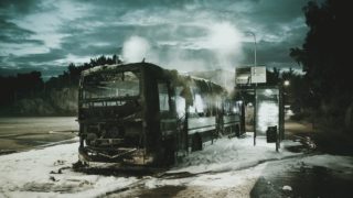 požár; nehoda; hasiči; autobus