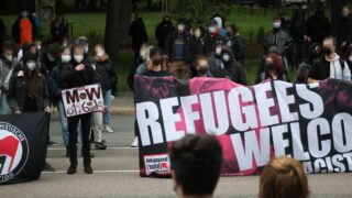 protest; demonstrace; imigrace; uprchlíci