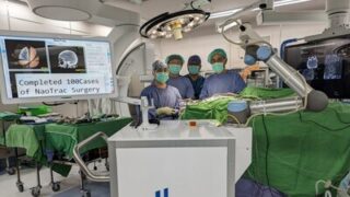 Společnost Brain Navi oznamuje 100. chirurgický zákrok provedený pomocí robota NaoTrac
