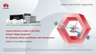 Společnost Huawei byla ve zprávě Magic Quadrant™ 2024 společnosti Gartner® jmenována lídrem v oblasti podnikové kabelové a bezdrátové síťové infrastruktury a podařilo se jí získat tři nejvyšší ocenění v kategorii „Ability to Execute“