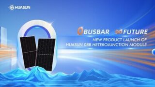 Huasun představuje heteropřechodové solární moduly 0BB s přelomovou technologií bez přípojnic