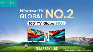 Televizory Hisense jsou v prvním čtvrtletí 2024 světovou dvojkou