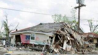 katastrofa; dům; zbořený; hurikán