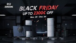 Společnost Zendure zahájila svou dosud největší Black Friday slevovou akci s exkluzivními nabídkami technologií v oblasti solární energie