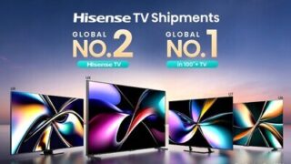 Televizory firmy Hisense si v roce 2024 udržely celosvětové prvenství a firma se stala lídrem na celosvětovém trhu se 100palcovými televizory