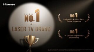 Laserový televizor firmy Hisense si již šest let udržuje pozici světové jedničky