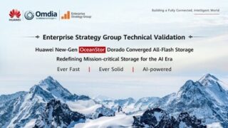 Nová generace konvergovaného úložiště Huawei OceanStor Dorado All-Flash prošla technickou validací od Enterprise Strategy Group