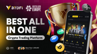 BYDFi byla na Crypto Expo Europe vyhlášena nejlepší platformou typu vše v&nbsp;jednom pro obchodování s&nbsp;kryptoměnami a&nbsp;prodloužila tak sérii ocenění