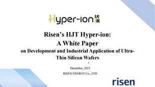 Od konceptu k&nbsp;sériové výrobě: cesta společnosti Risen Energy s&nbsp;ultratenkými destičkami