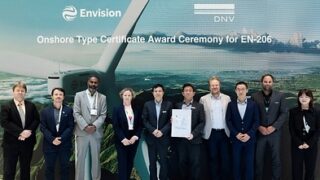 Envision Energy urychluje pokrok globální větrné technologie díky certifikaci DNV pro model TG Pro